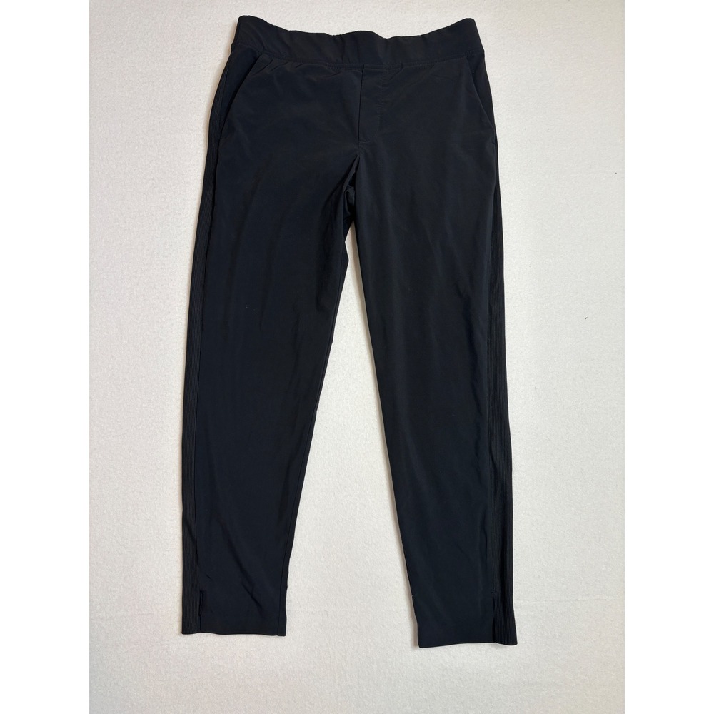 Athleta Brooklyn Ankle Pant Black Size 8 Tapered Travel Commute 198671-00 FA21